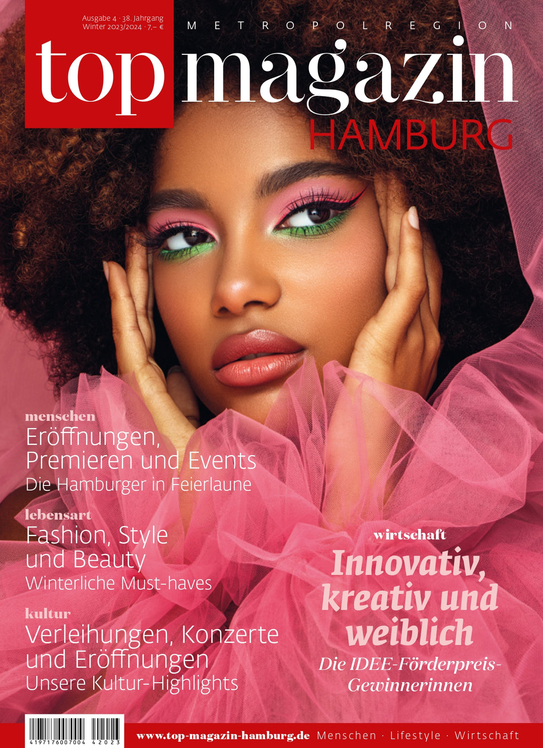 UNSER DALMATINER TUCH IN BLUE IM "TOP MAGAZIN HAMBURG"