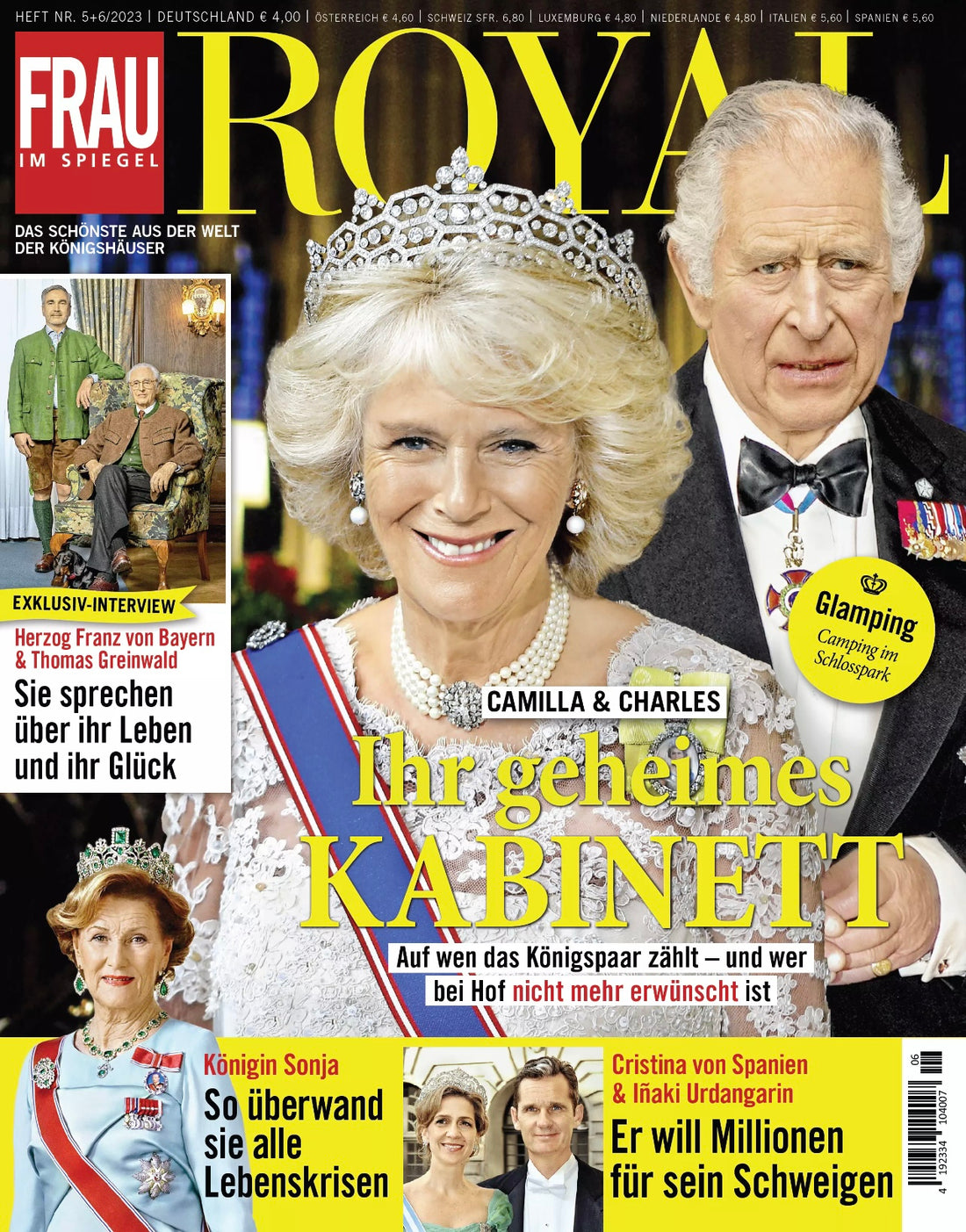 UNSER FLOWER EXPLOSION EVENING DRESS IM FRAU IM SPIEGEL MAGAZINE