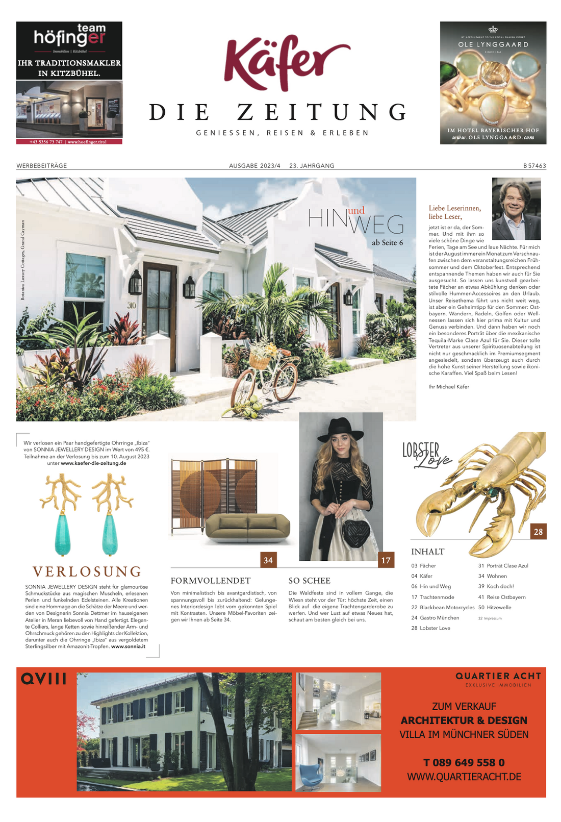 UNSERE CRAB & LOBSTER TUNIKA IN DER KÄFER ZEITUNG