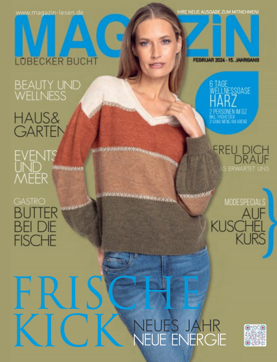 UNSER ELLE SWEATER IN GLACIER IM LÜBECKER BUCHT MAGAZIN