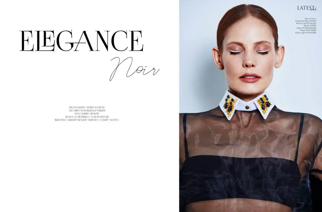 UNSERE SCHWARZE PEACH CLUTCH IM  LATESTMAGAZINE.NET