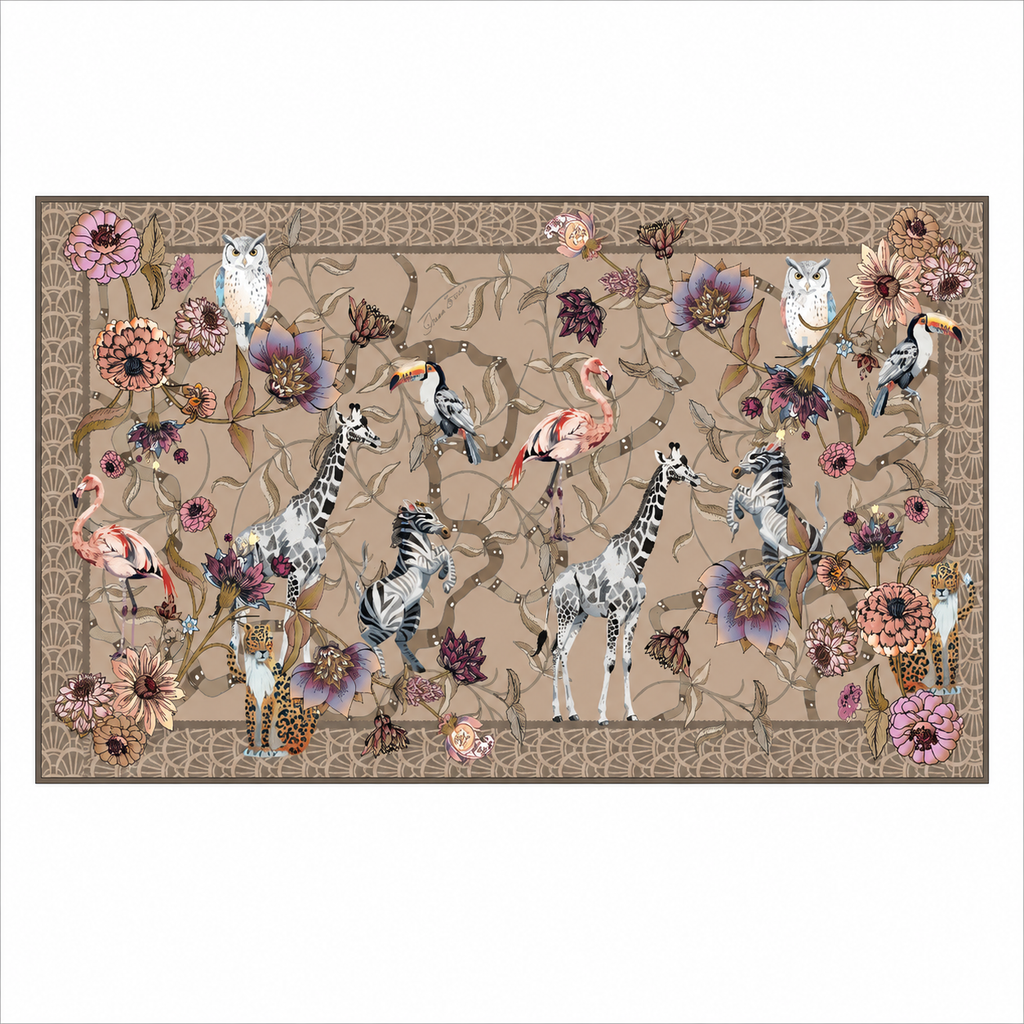 CANOPY CASHMERE SCARF - TAUPE