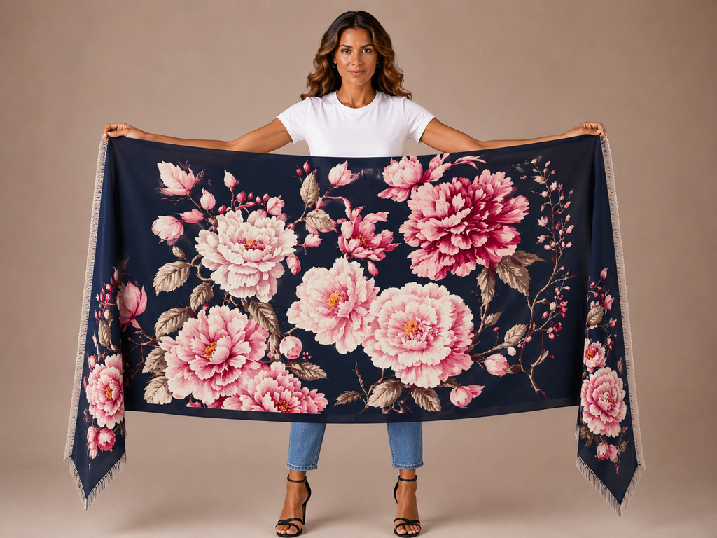 BLUMELLA CASHMERE SCARF - TRIACLE