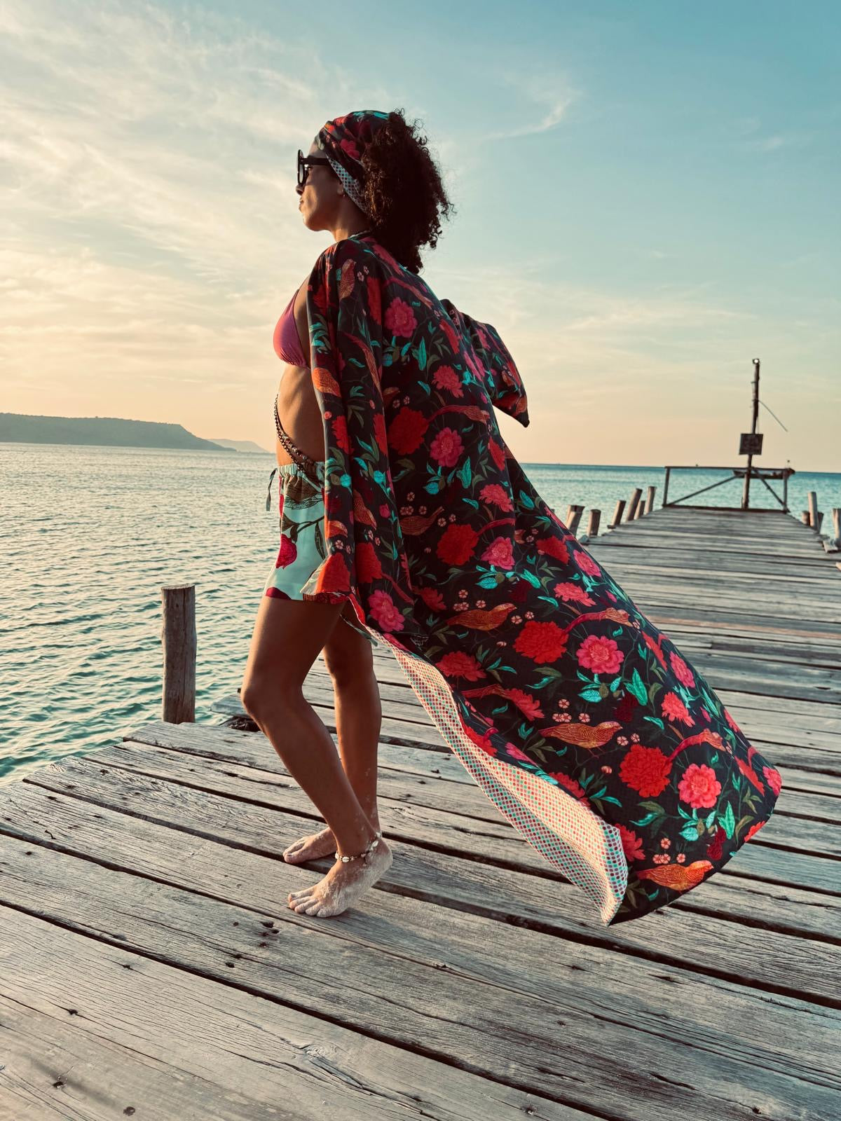 BIRD PARADISE KAMI KIMONO - DOUBLE SIDE