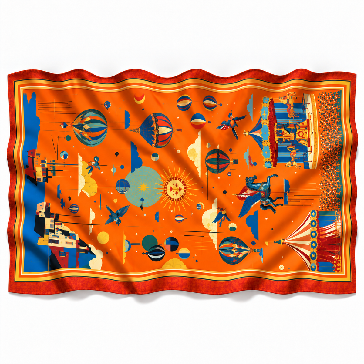 AERIS CASHMERE SCARF - ORANGE