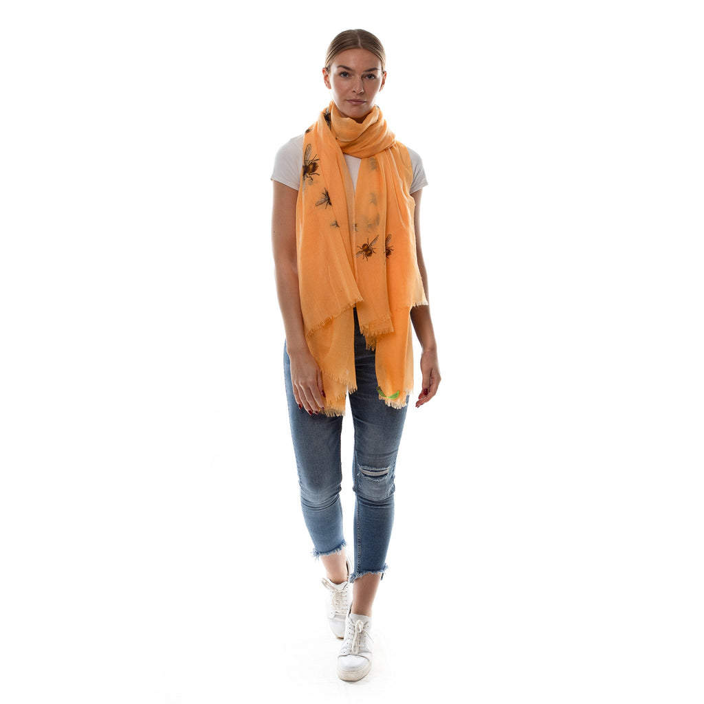 HUMMELFLUG CASHMERE SCARF - APRICOT