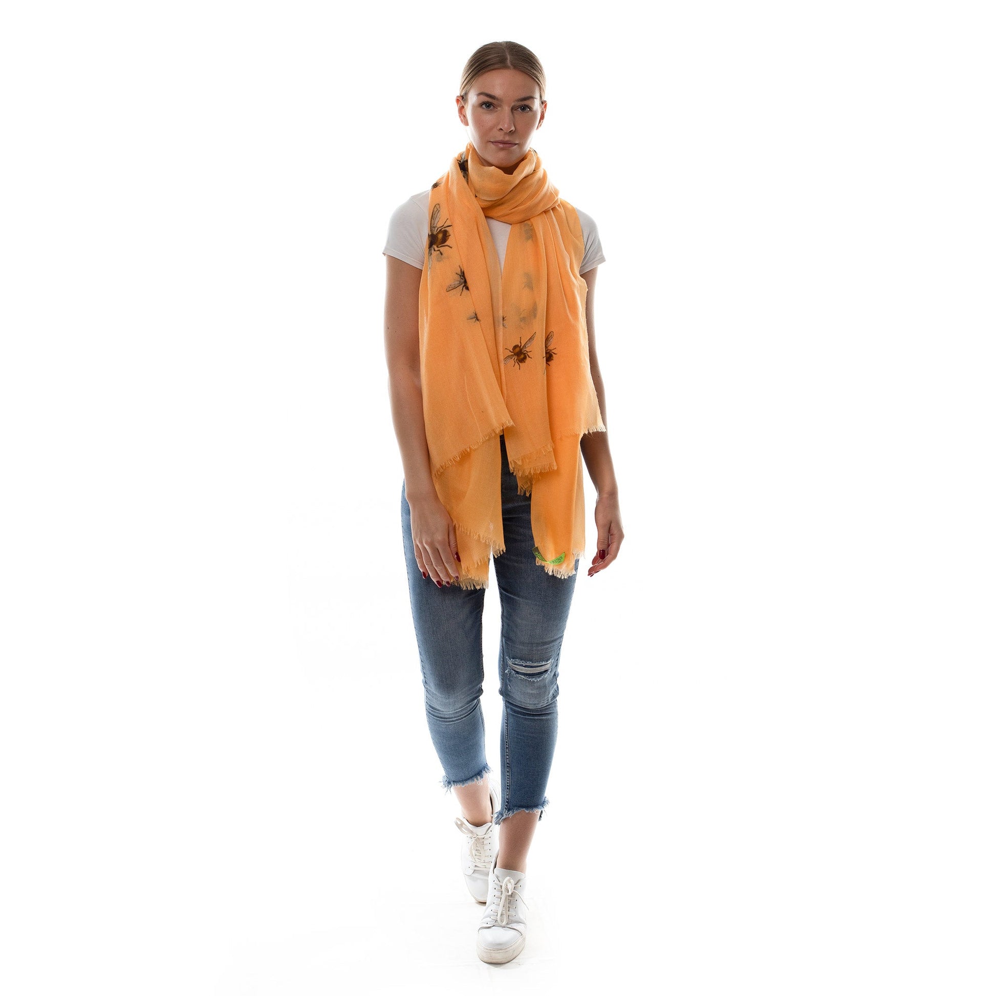 HUMMELFLUG CASHMERE SCARF - APRICOT