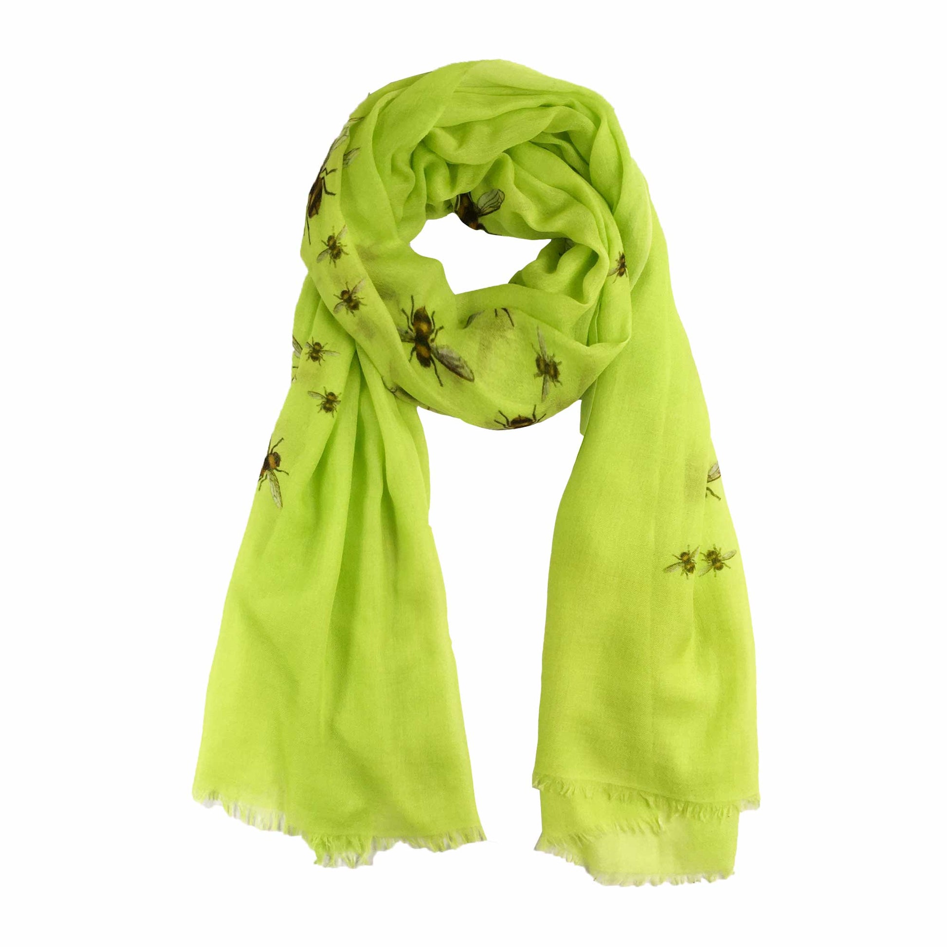 HUMMELFLUG CASHMERE SCARF - LEMON YELLOW