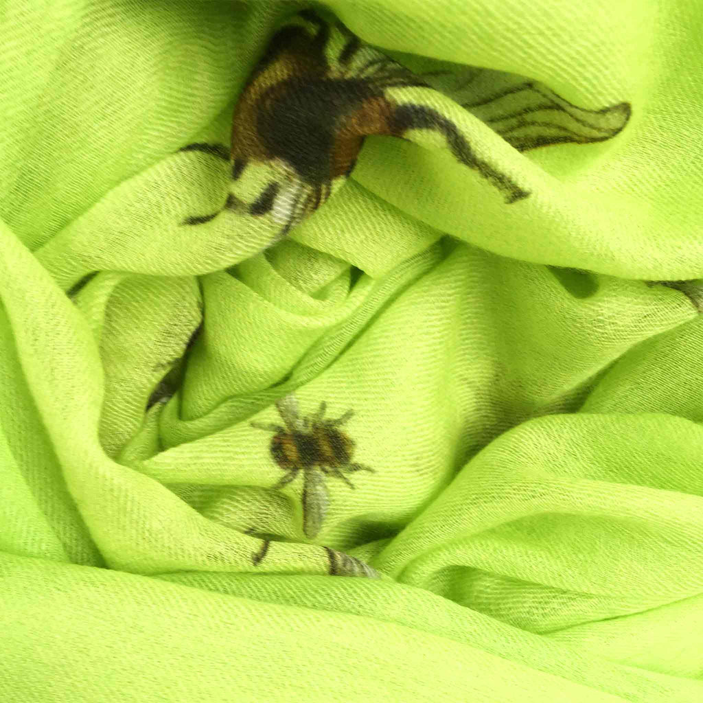 HUMMELFLUG CASHMERE SCARF - LEMON YELLOW