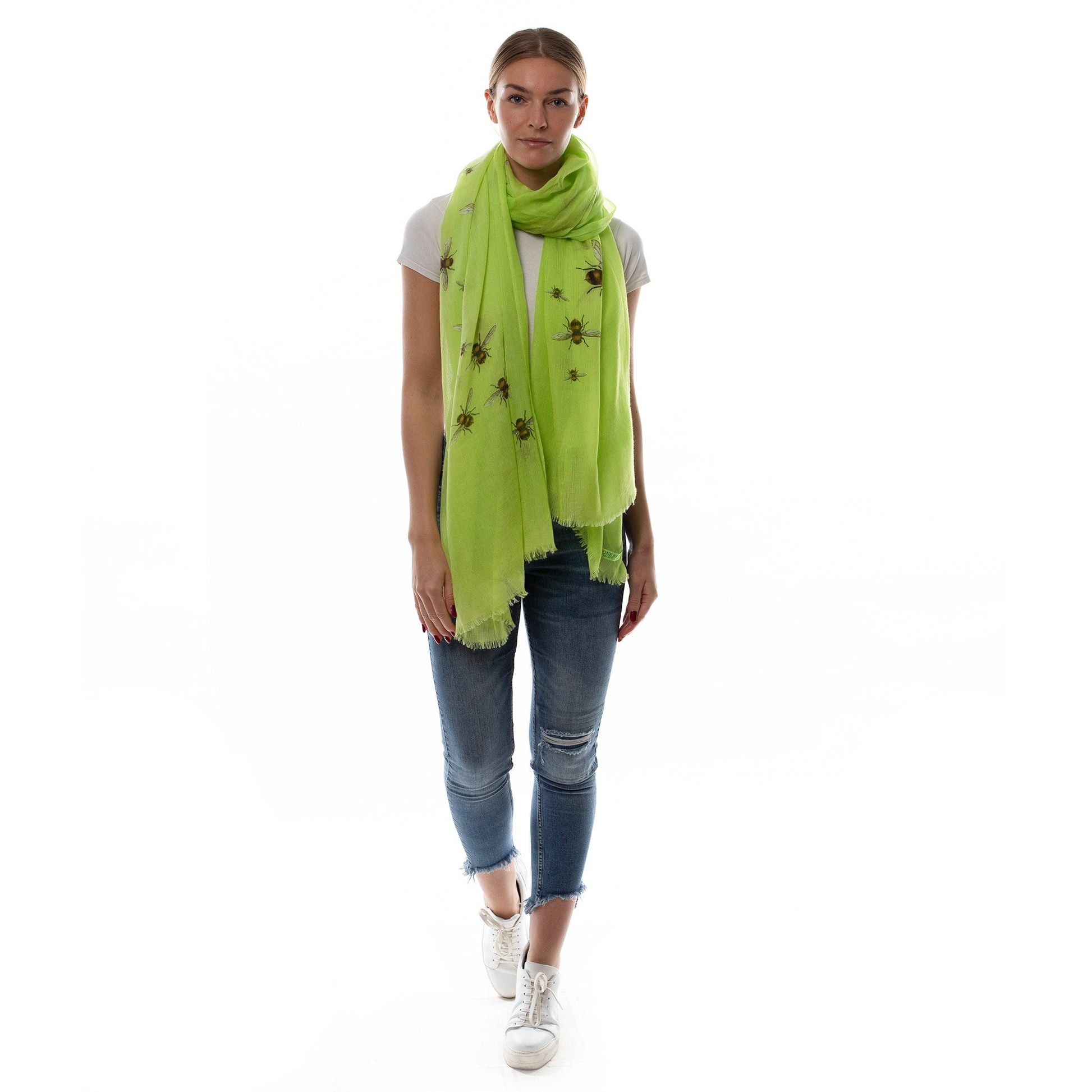 HUMMELFLUG CASHMERE SCARF - LEMON YELLOW