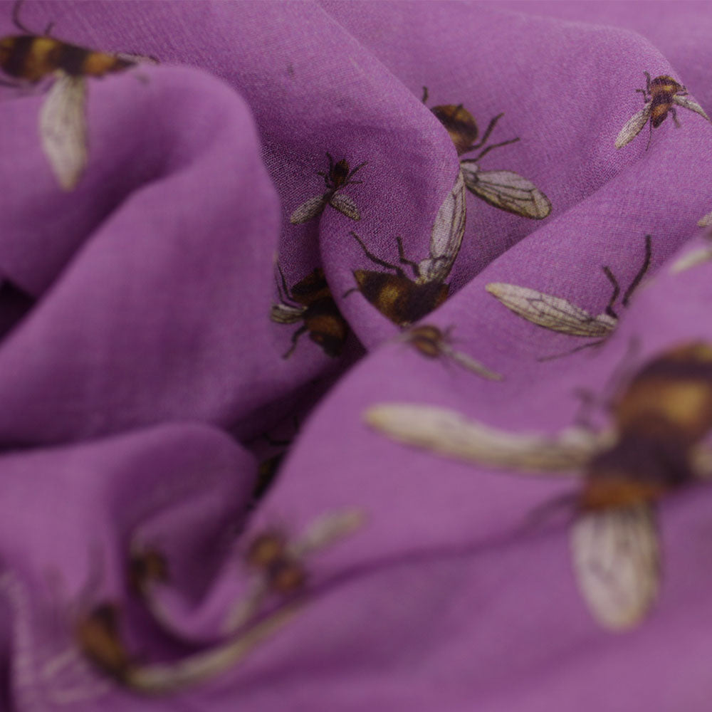 HUMMELFLUG CASHMERE SCARF - PURPLE