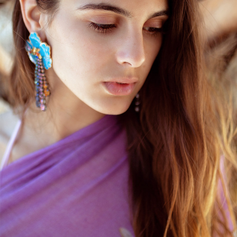 HUMMELFLUG CASHMERE SCARF - PURPLE