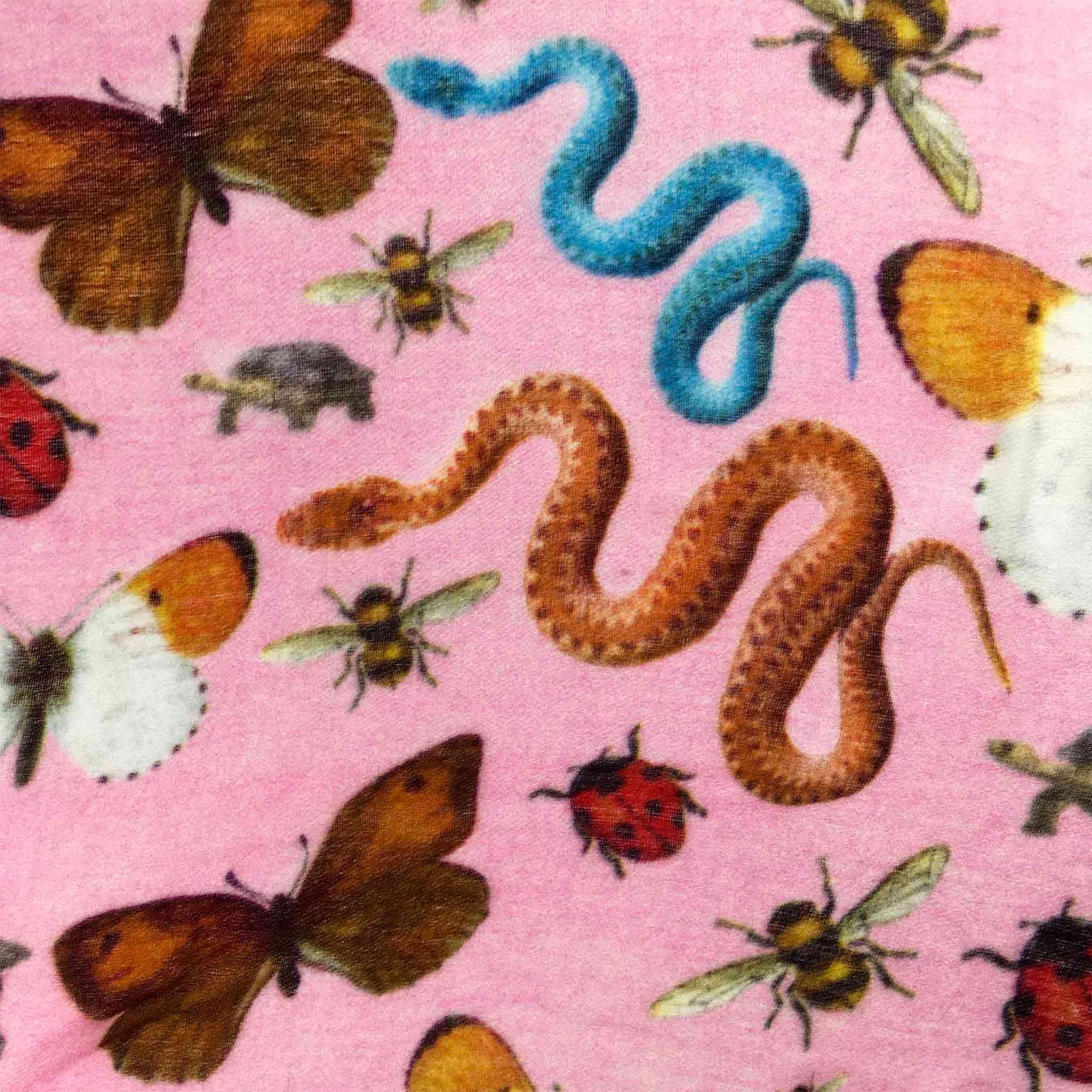 JUNGLE DANCE CASHMERE SCARF - PINK