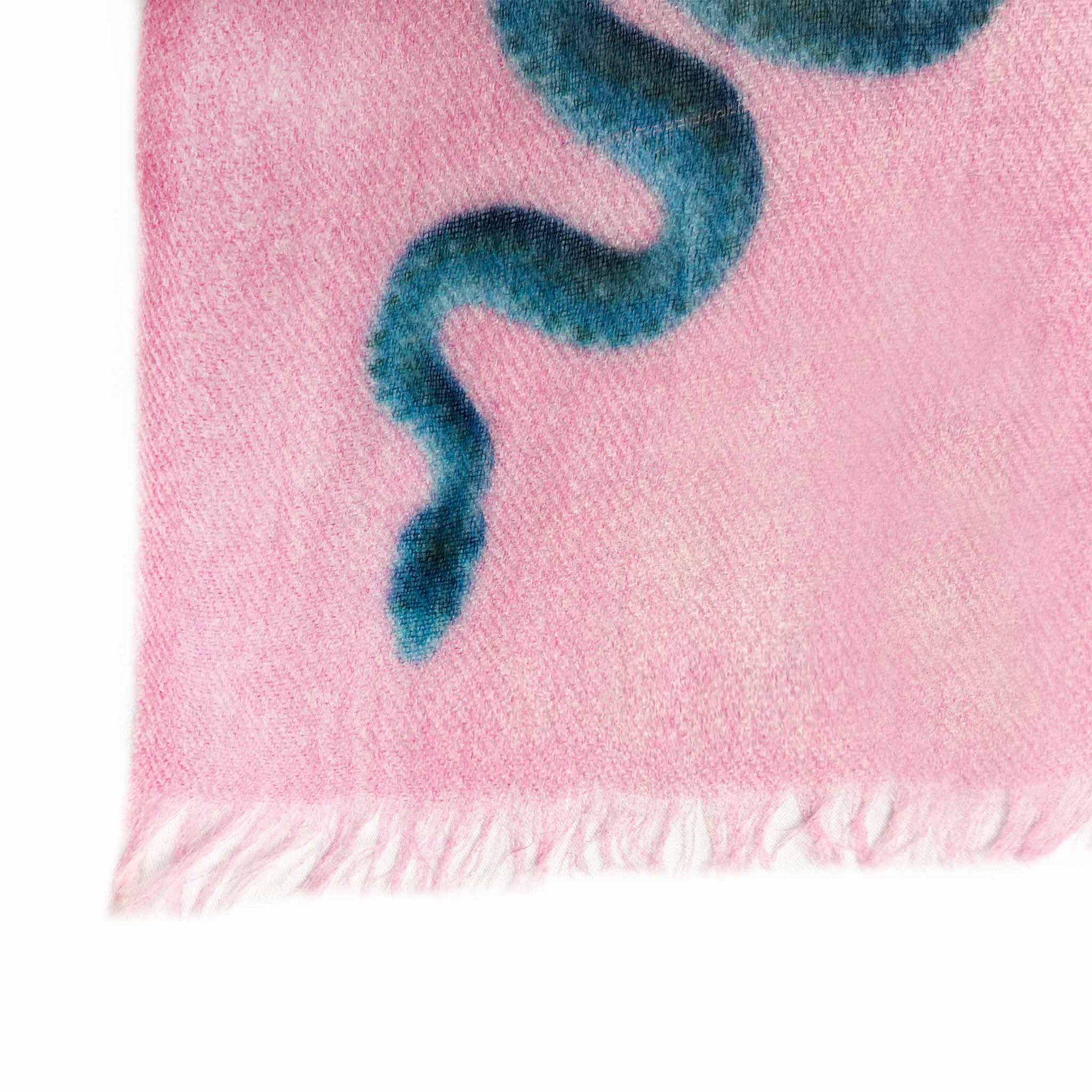 JUNGLE DANCE CASHMERE SCARF - PINK
