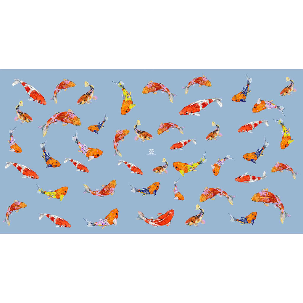 KOI CASHMERE SCARF - BLUE