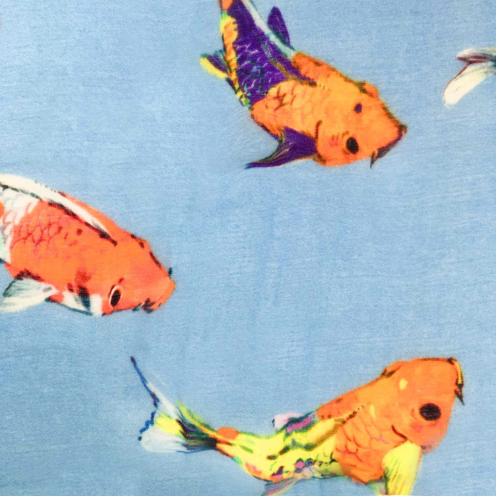 KOI CASHMERE SCARF - BLUE