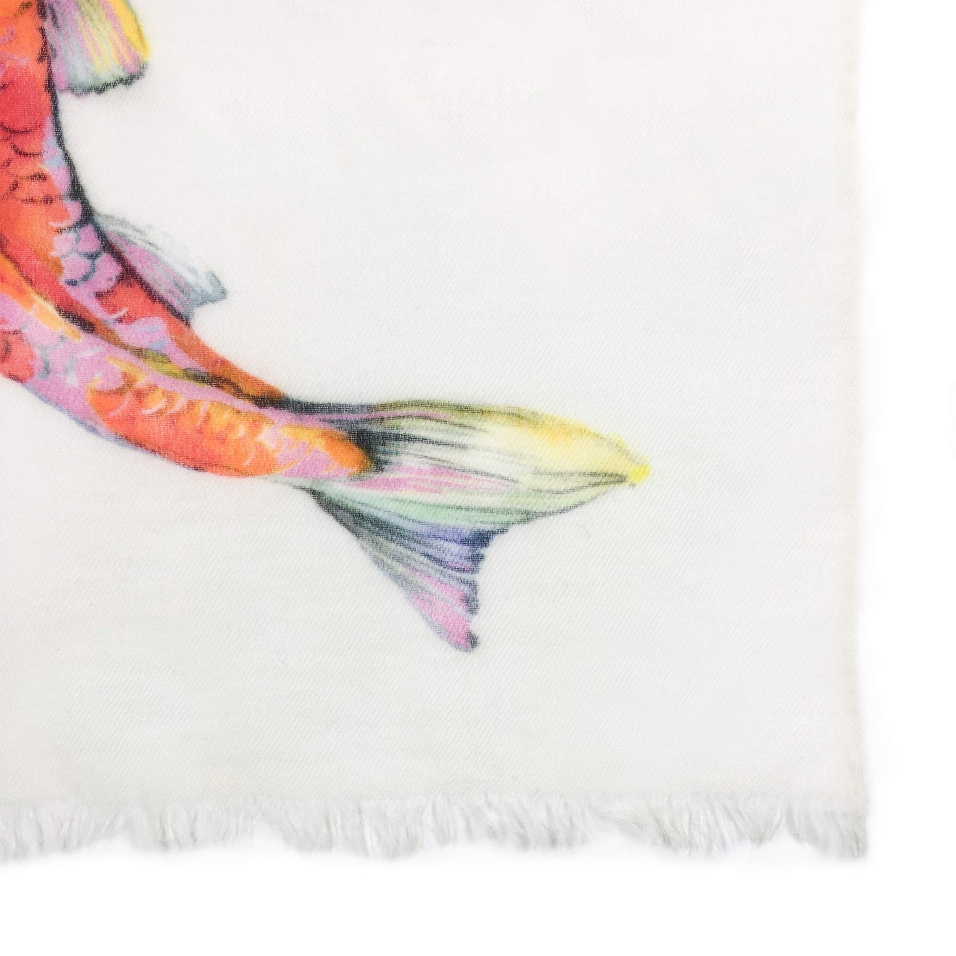 KOI CASHMERE SCARF - OFF-WHITE