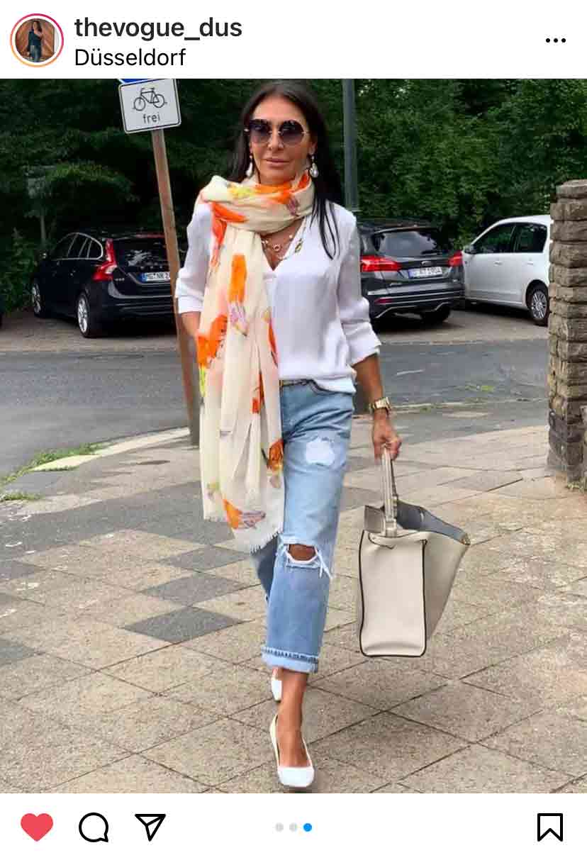 KOI CASHMERE SCARF - OFF-WHITE