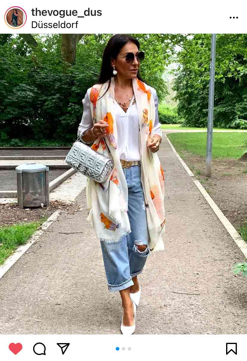 KOI CASHMERE SCARF - OFF-WHITE