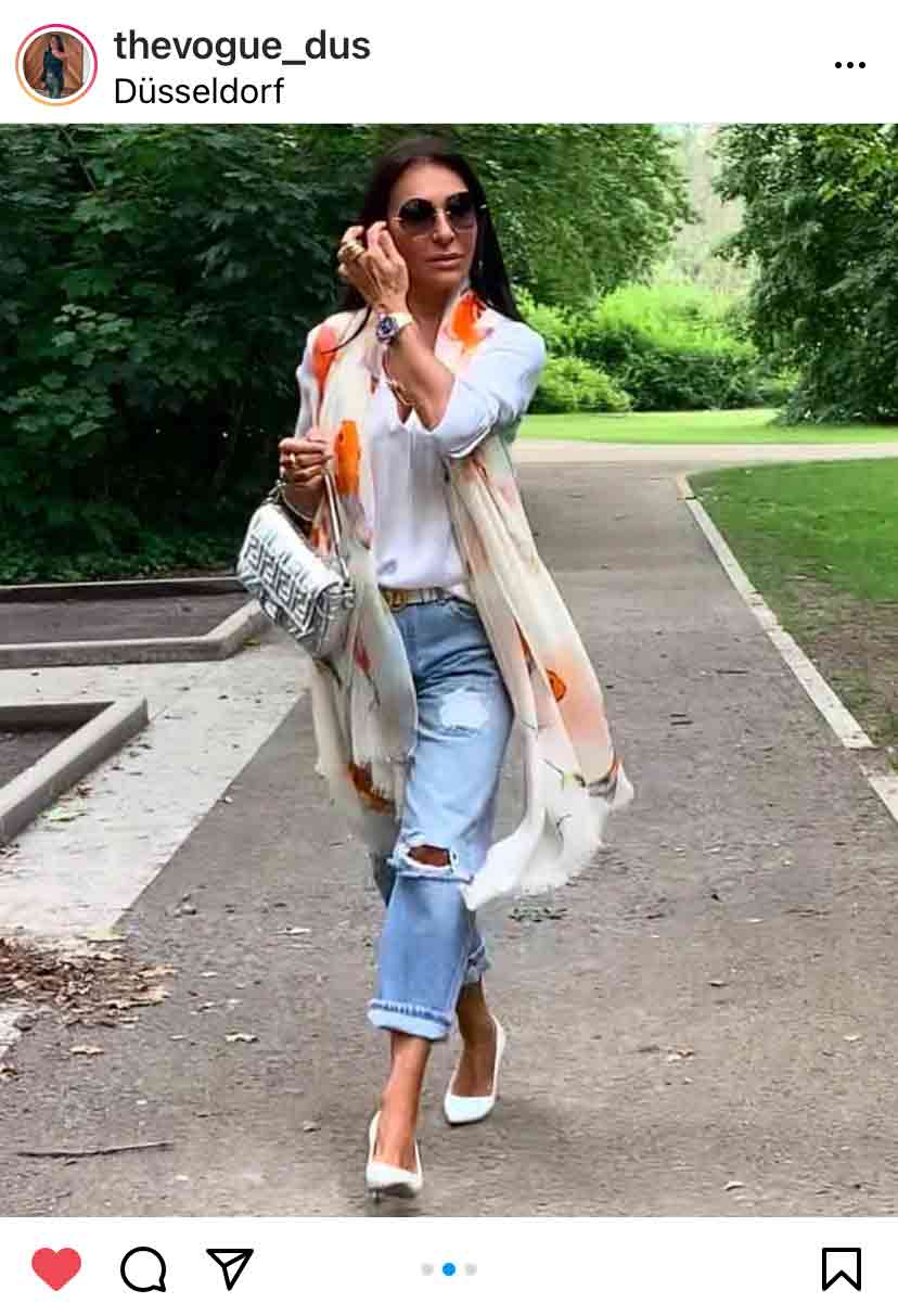 KOI CASHMERE SCARF - OFF-WHITE