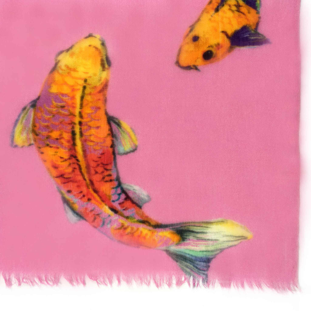 KOI CASHMERE SCARF - ROSE