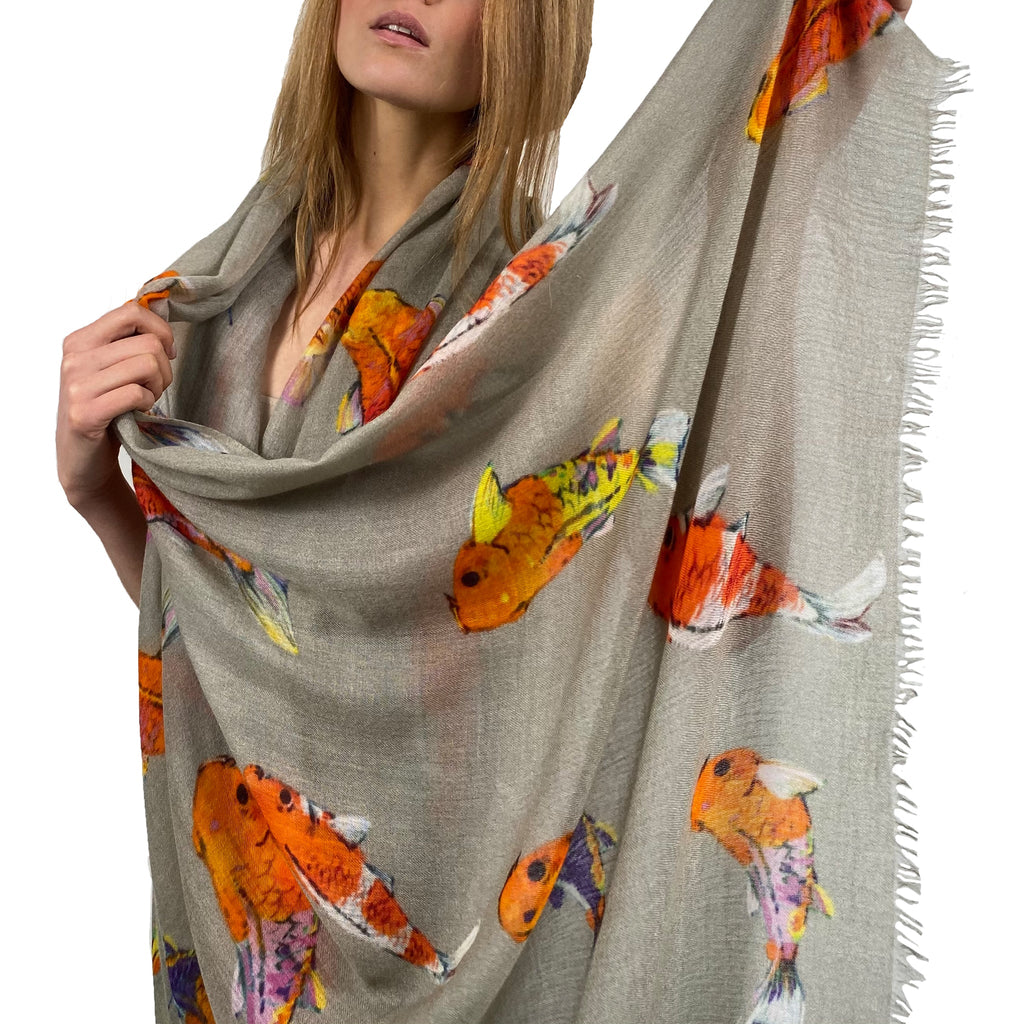 KOI CASHMERE SCARF - TAUPE