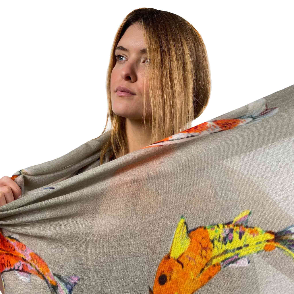 KOI CASHMERE SCARF - TAUPE