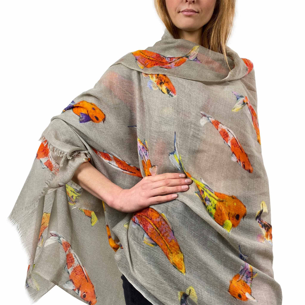 KOI CASHMERE SCARF - TAUPE