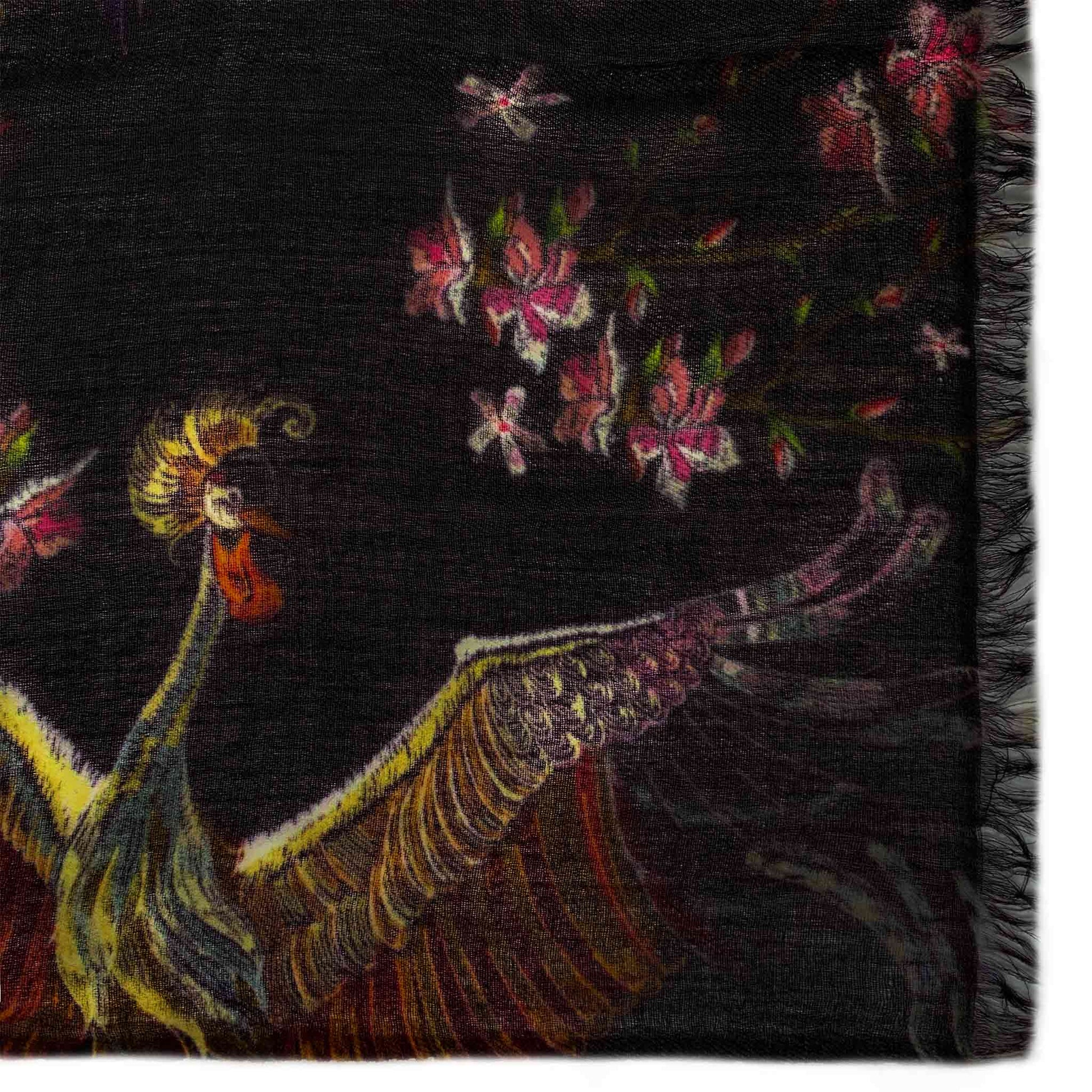 KRANICH CASHMERE SCARF - DARK GREY