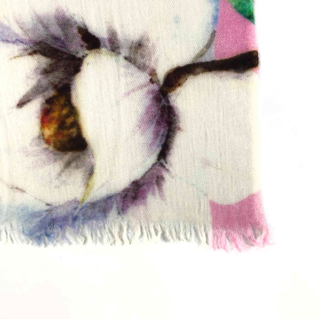 MAGNOLIA CASHMERE SCARF - ROSE