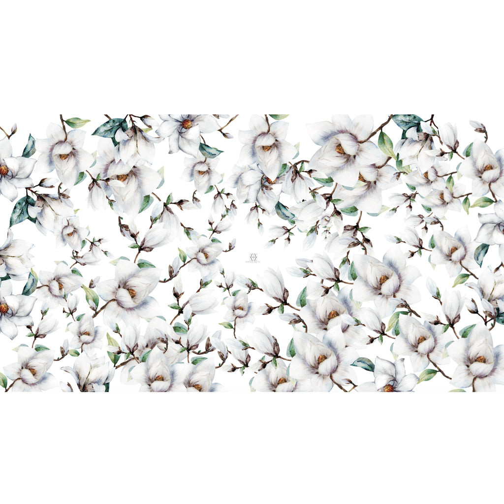 MAGNOLIA CASHMERE SCARF - OFF-WHITE