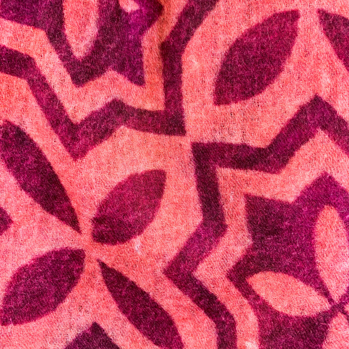 NIZZA FELTED CASHMERE SCARF - BEIGE DARKPINK