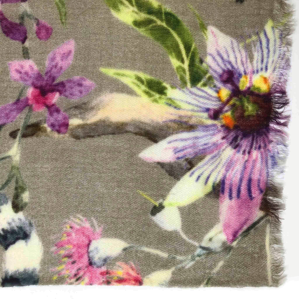 PARADISE CASHMERE SCARF - TAUPE