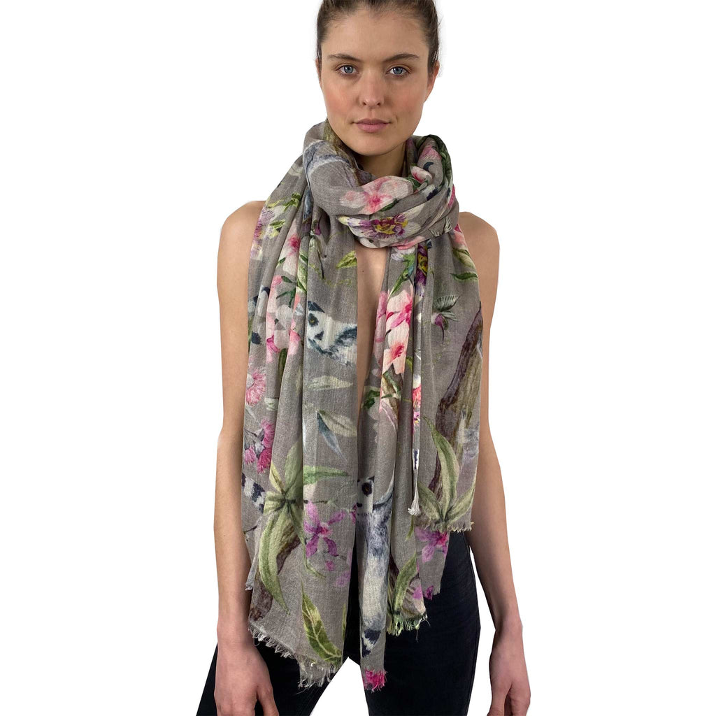 PARADISE CASHMERE SCARF - TAUPE