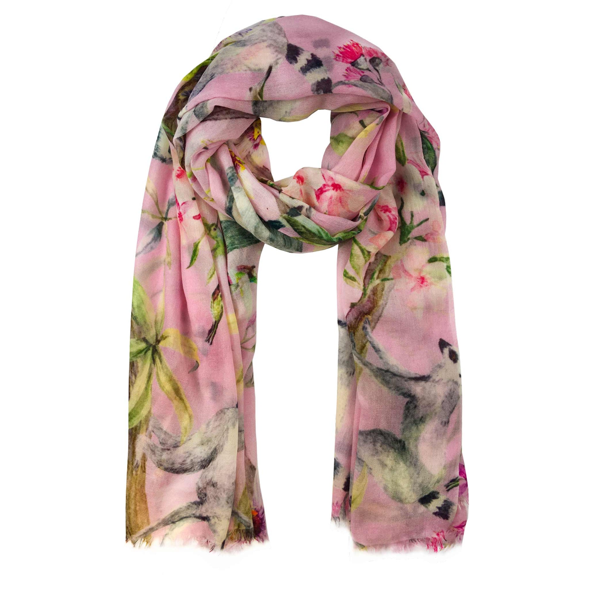 PARADISE CASHMERE SCARF - ROSE