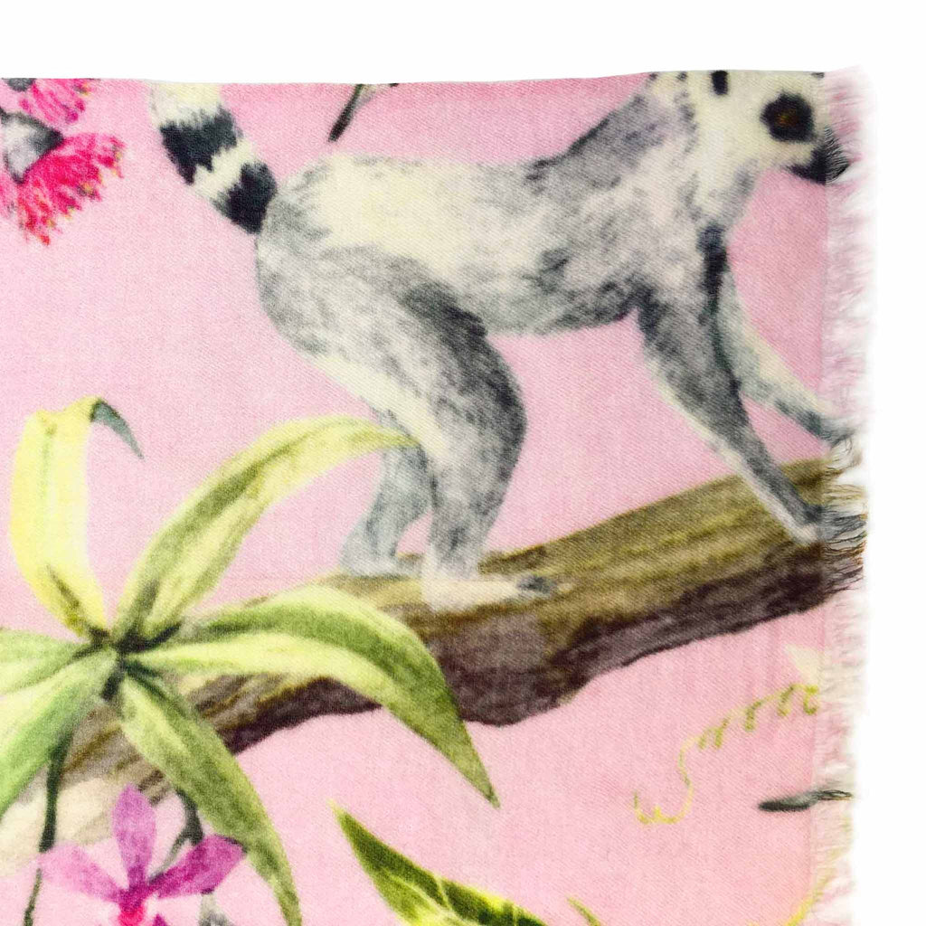 PARADISE CASHMERE SCARF - ROSE