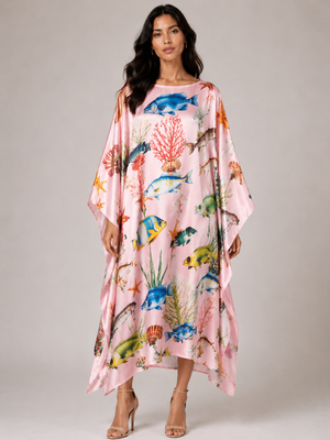 SHOAL SILK TUNIC – PINK