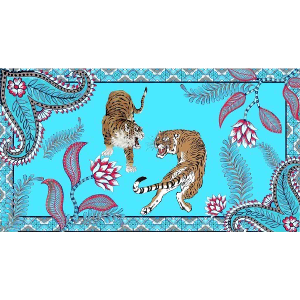 TIGER & JUNGLE CASHMERE SCARF LARGE