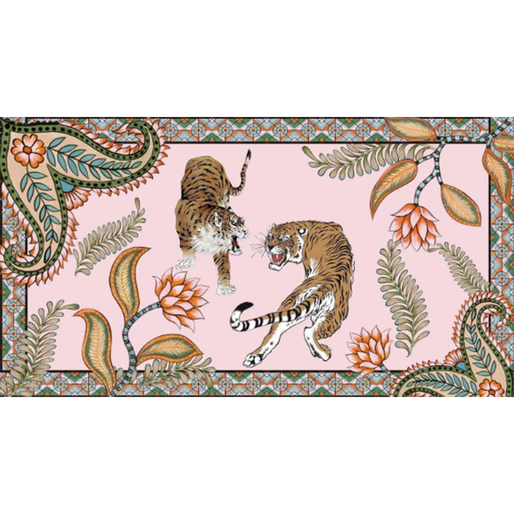 TIGER & JUNGLE CASHMERE SCARF LARGE