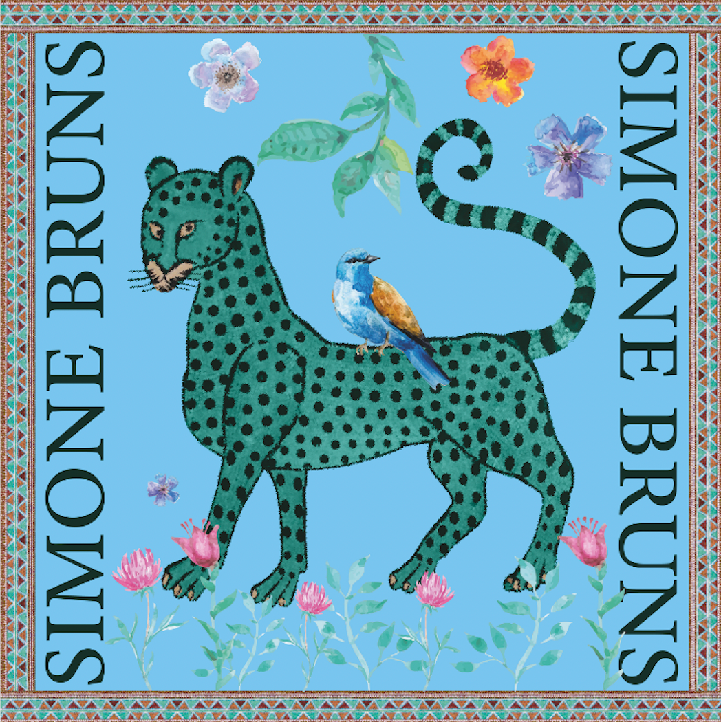 VENICE LEO SILK TUNIC - BLUE