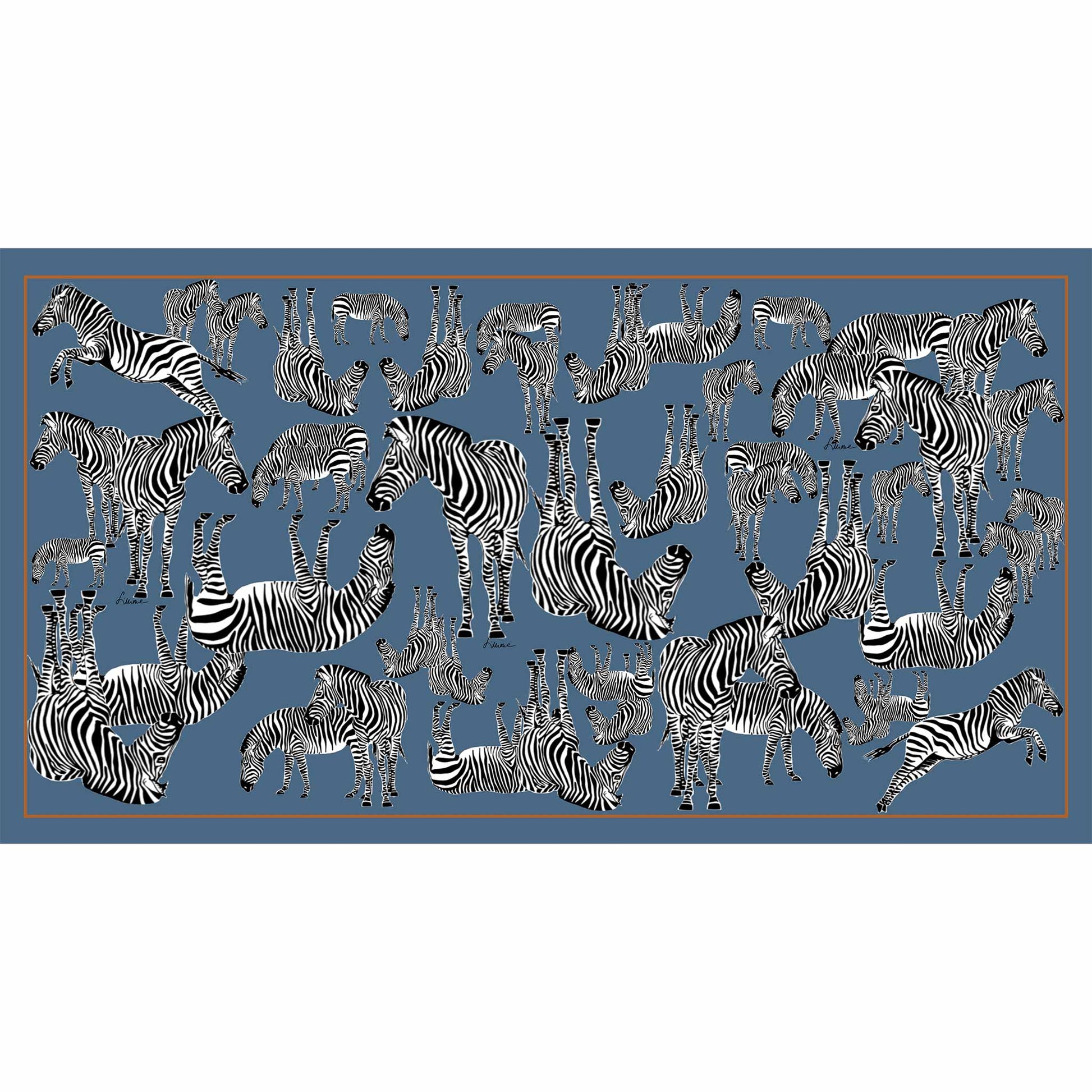 ZEBRA FAMILY CASHMERE SCARF