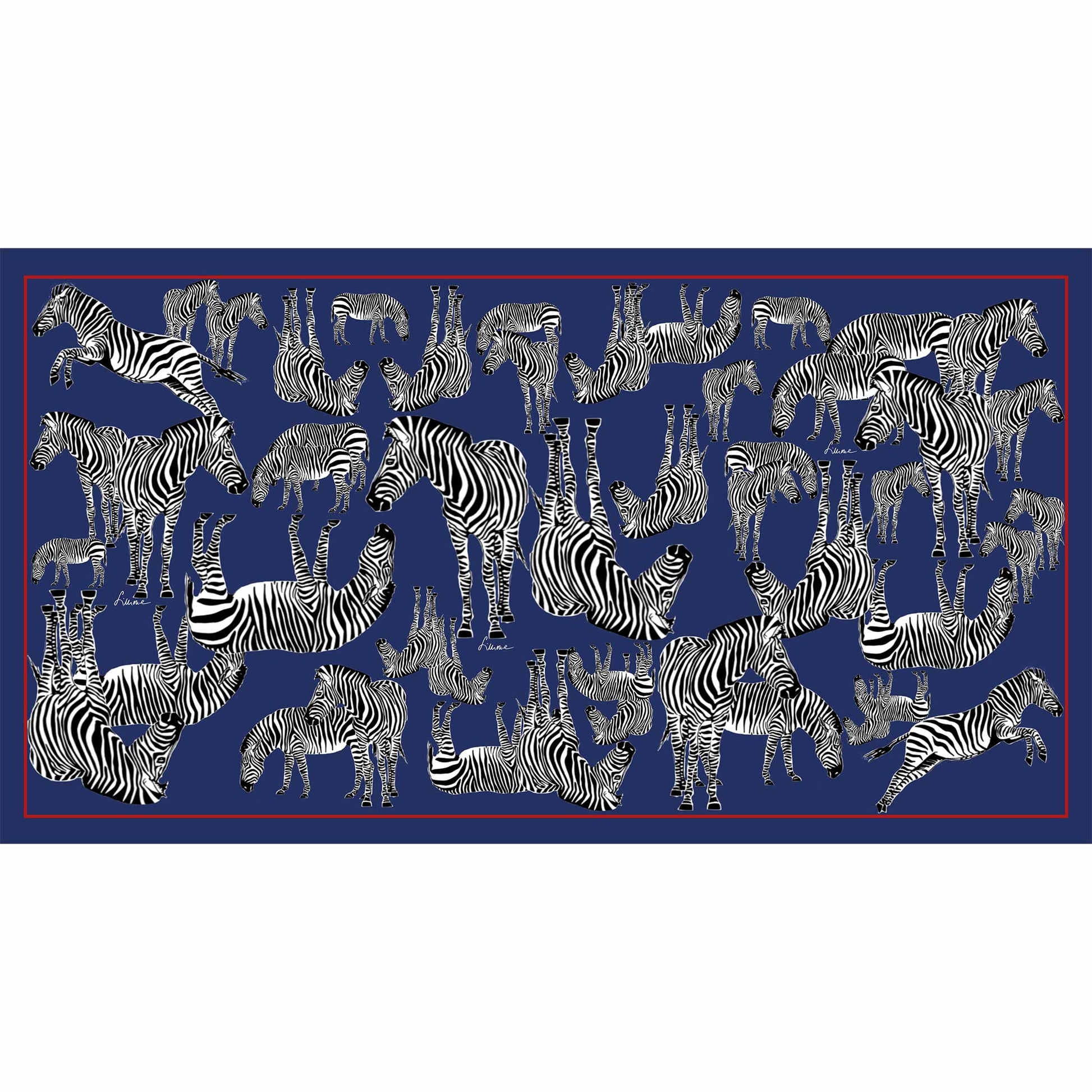 ZEBRA FAMILY CASHMERE SCARF