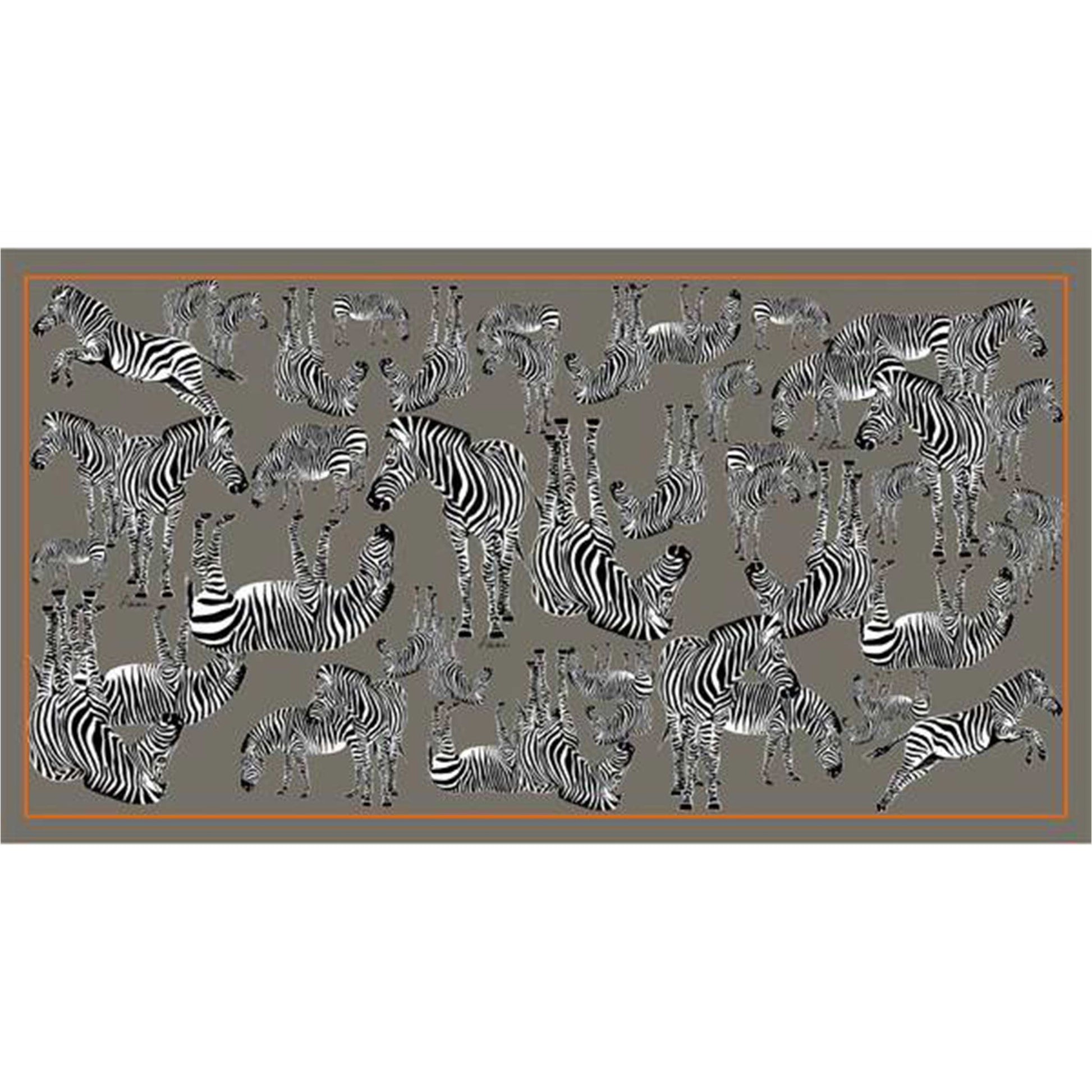 ZEBRA FAMILY CASHMERE SCARF