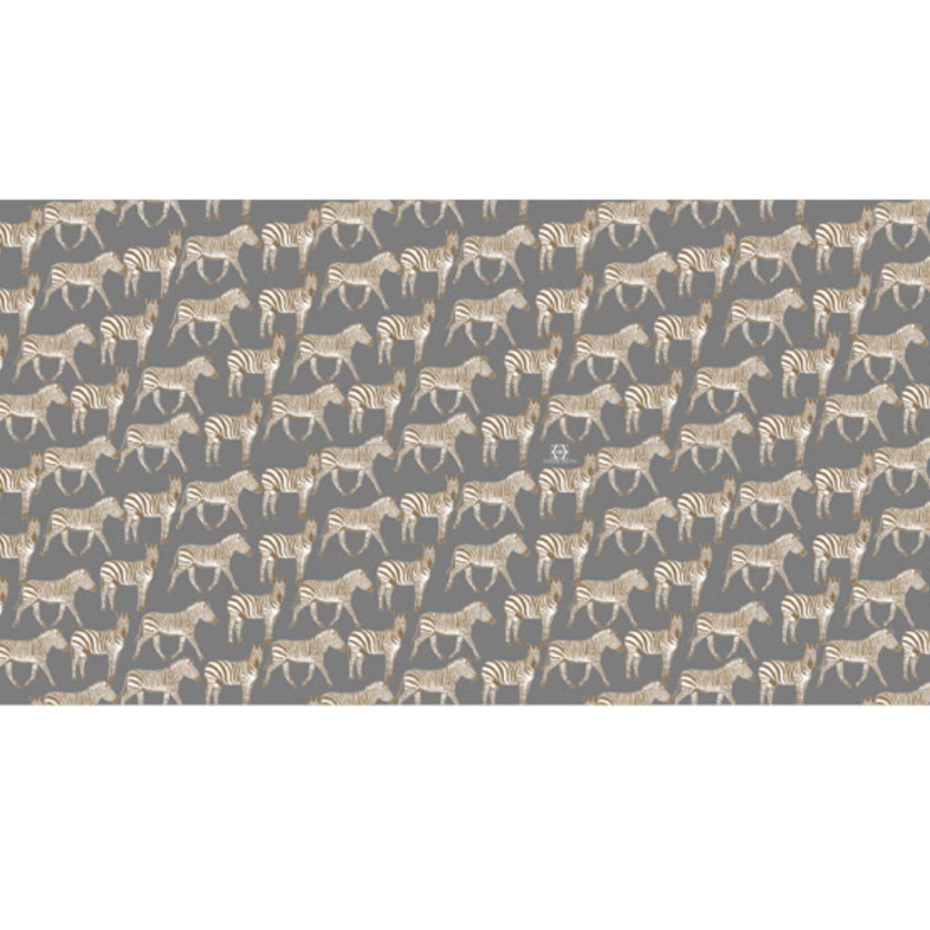 ZEBRA PARTY CASHMERESCARF - GREY