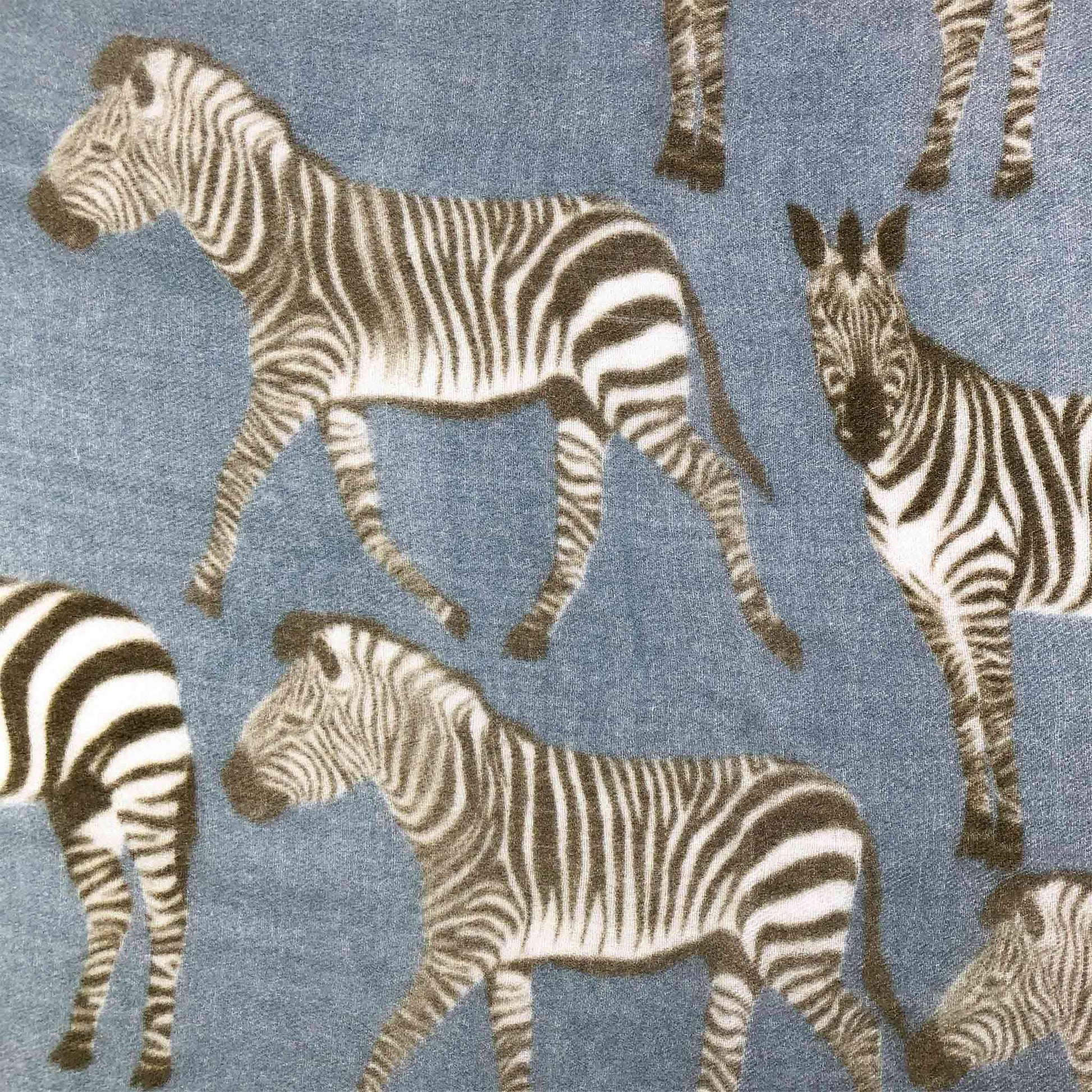 ZEBRA PARTY CASHMERESCARF - GREY