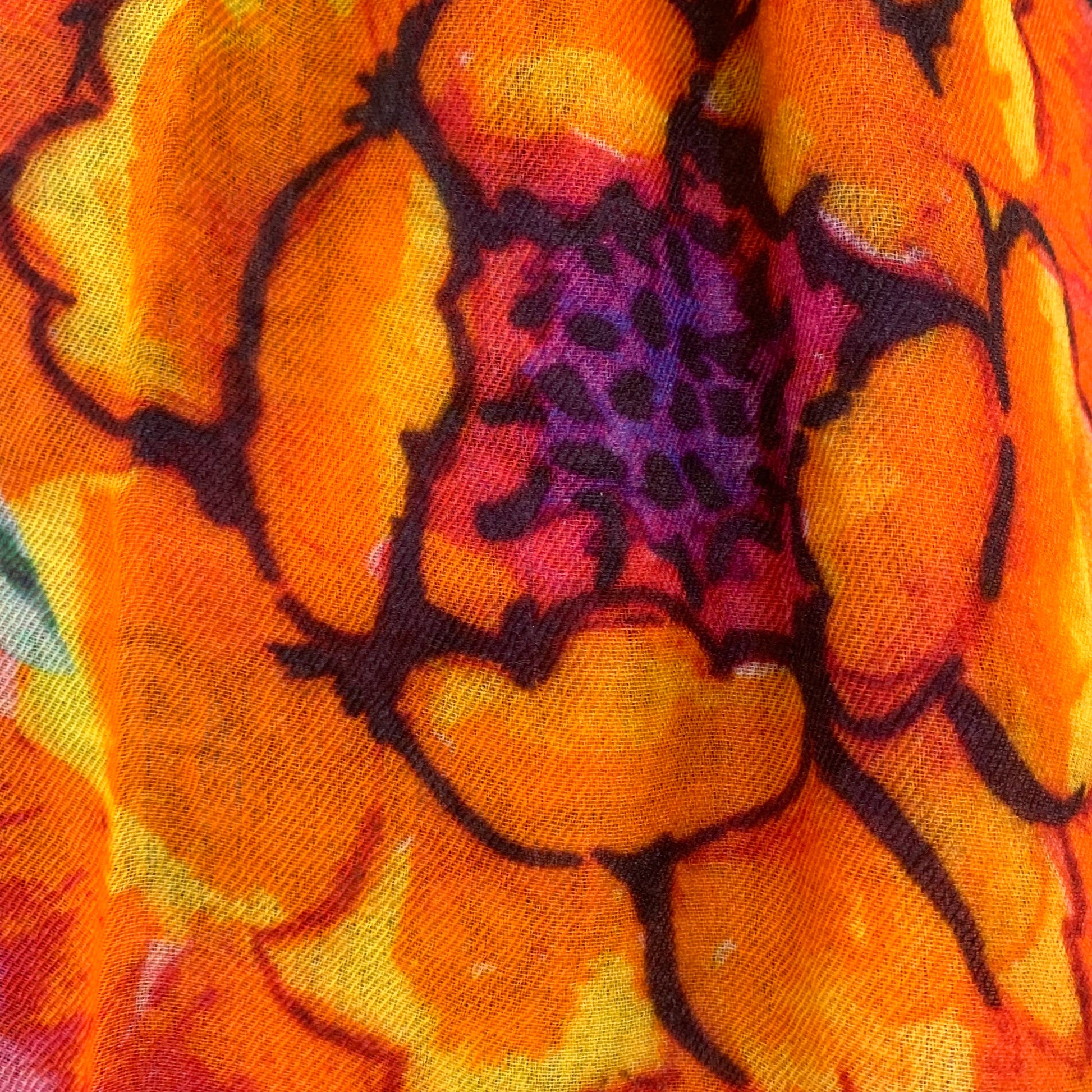 BLOOM CASHMERE SCARF - PINK