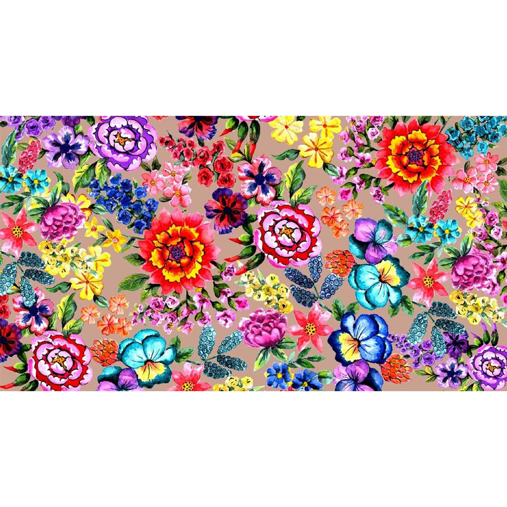 BLOOM CASHMERE SCARF - TAUPE