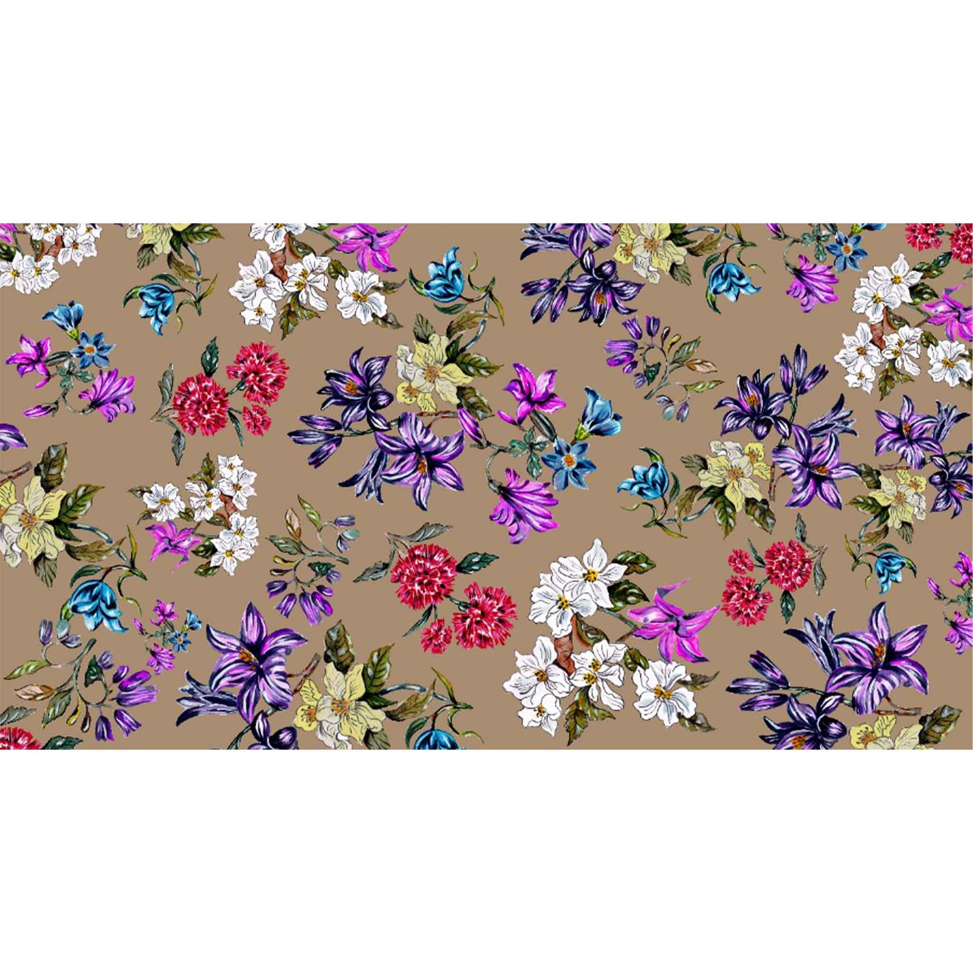 FLORAL CASHMERE SCARF