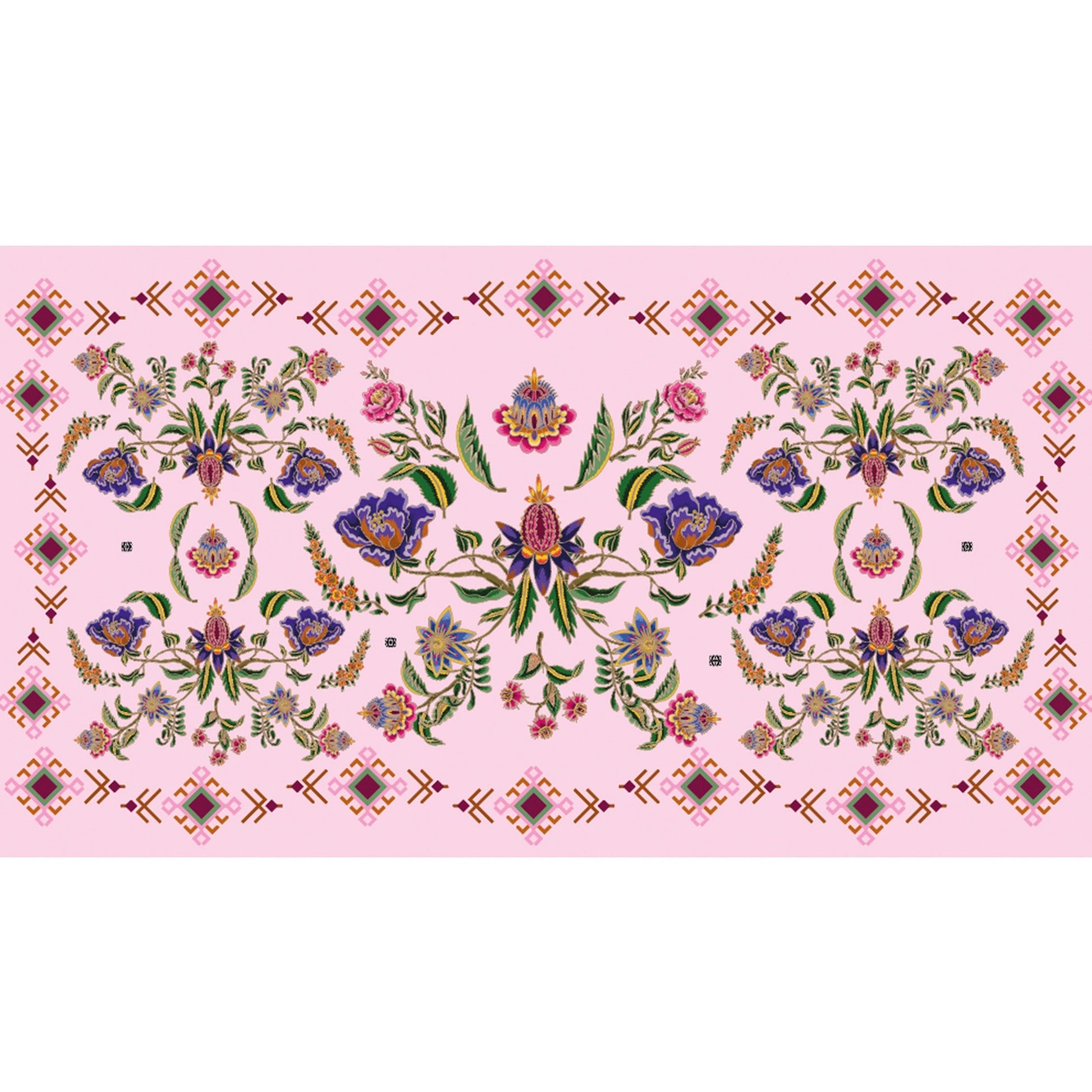 ETHNO FLORAL CASHMERE SCARF