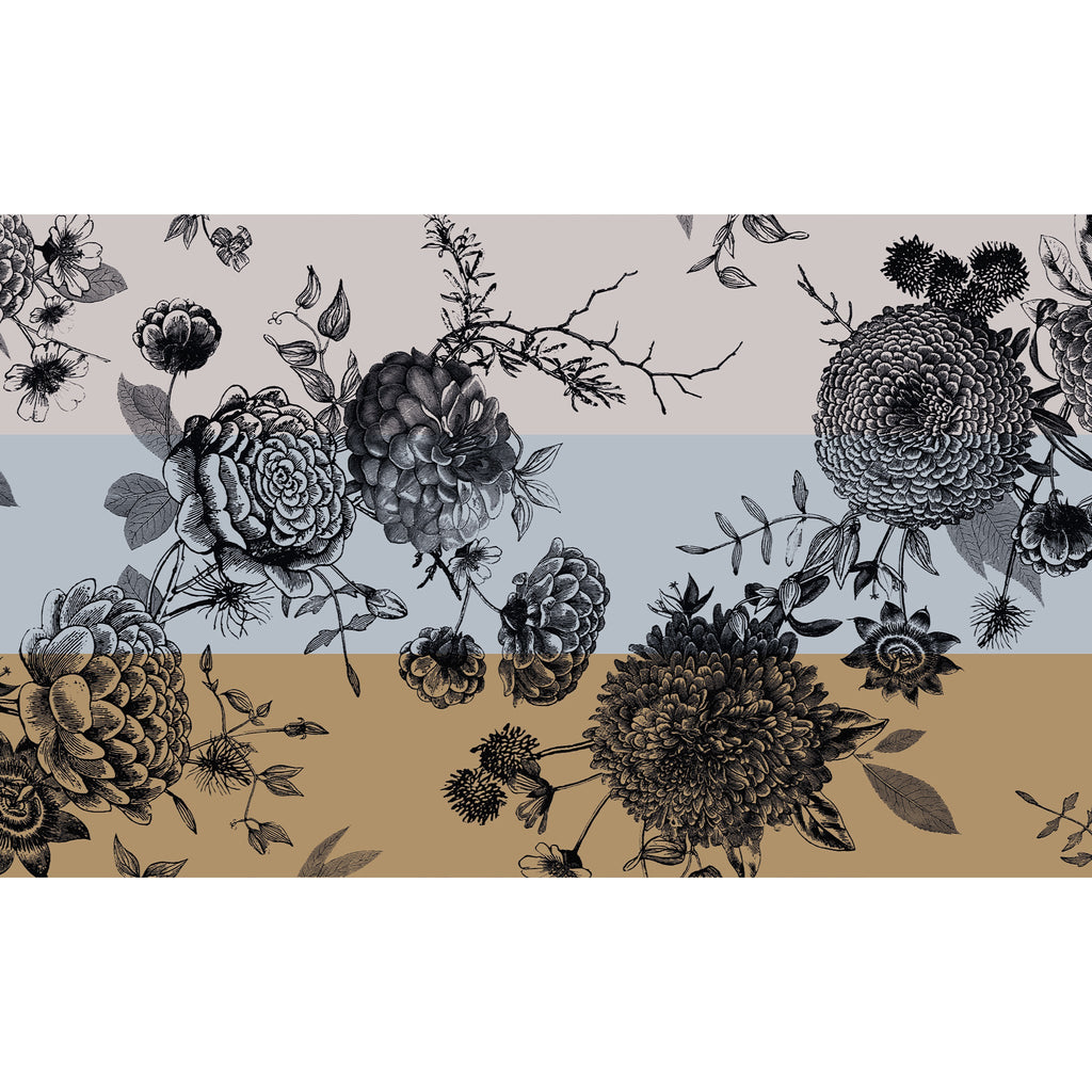 FLOWER EXPLOSION 3 COLOR FELTED CASHMERE SCARF